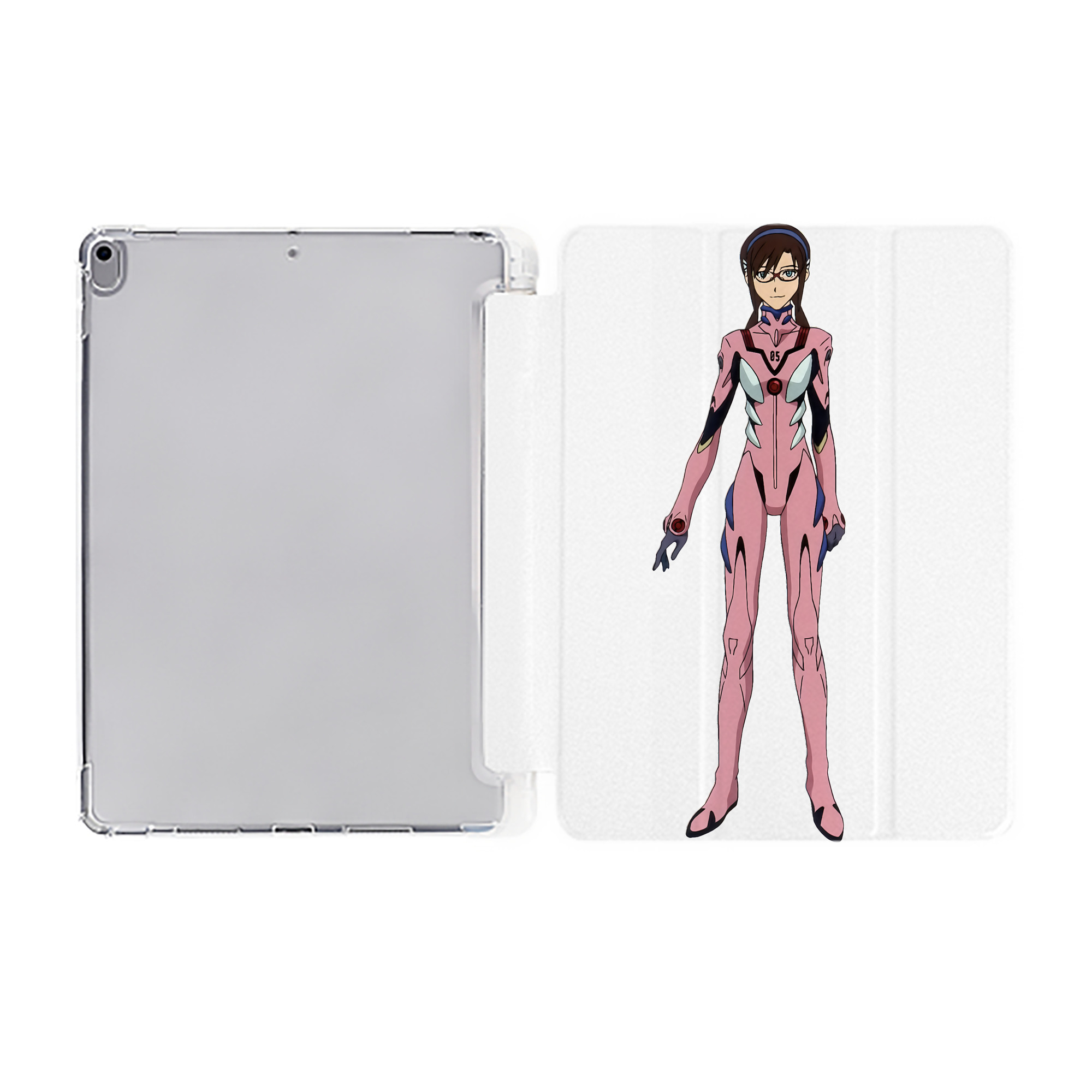 （画像用） EVA 新世紀エヴァンゲリオン IPad ケース ペン収納付き 三つ折りスタンド PUレザー×シリコン 対応機種9.5/10.5/10.9インチ